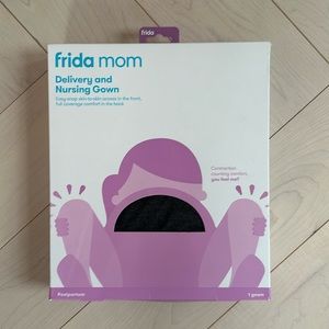 Frida Mom Delivery and Nursing Gown, Grey, one size